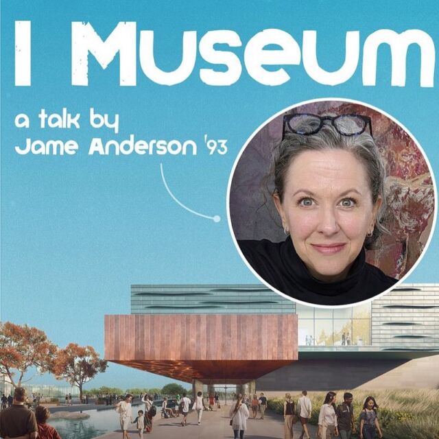 Join architect Jame Anderson ('93) for a discussion of her work with museums at SmithGroup, the nation's oldest architectural firm and a leader in the creation of educational and inspirational museum spaces. She'll speak on "Curating the Intersection of Art, Architecture, and Audience."

Wednesday, October 26 at 6pm - 7pm
Scales Fine Arts Center, 102
