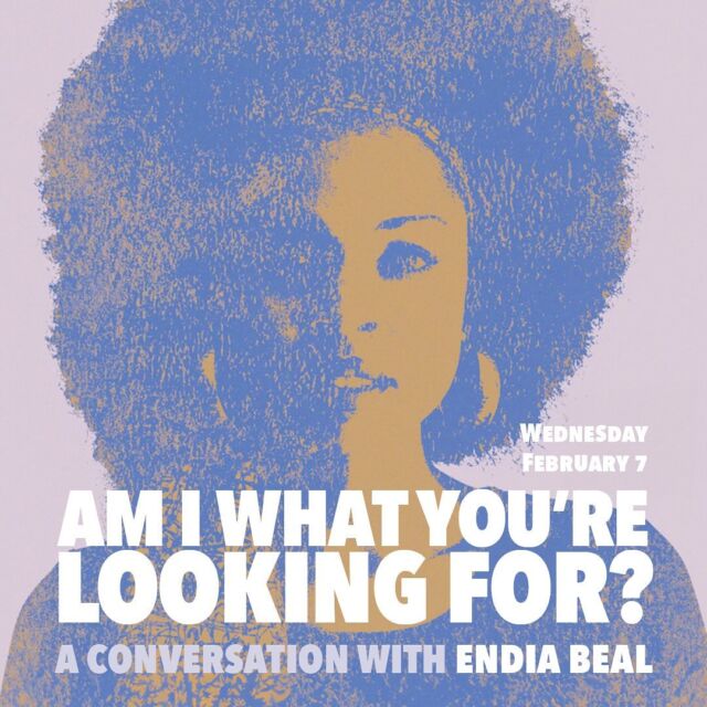 Excited to welcome Endia Beal to our campus next Wednesday! Come hear her give an artist talk about her work. 

Can’t wait to see everyone Wednesday February 7th!